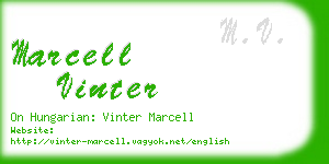 marcell vinter business card